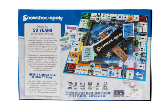 Snowshoe-opoly Board Game