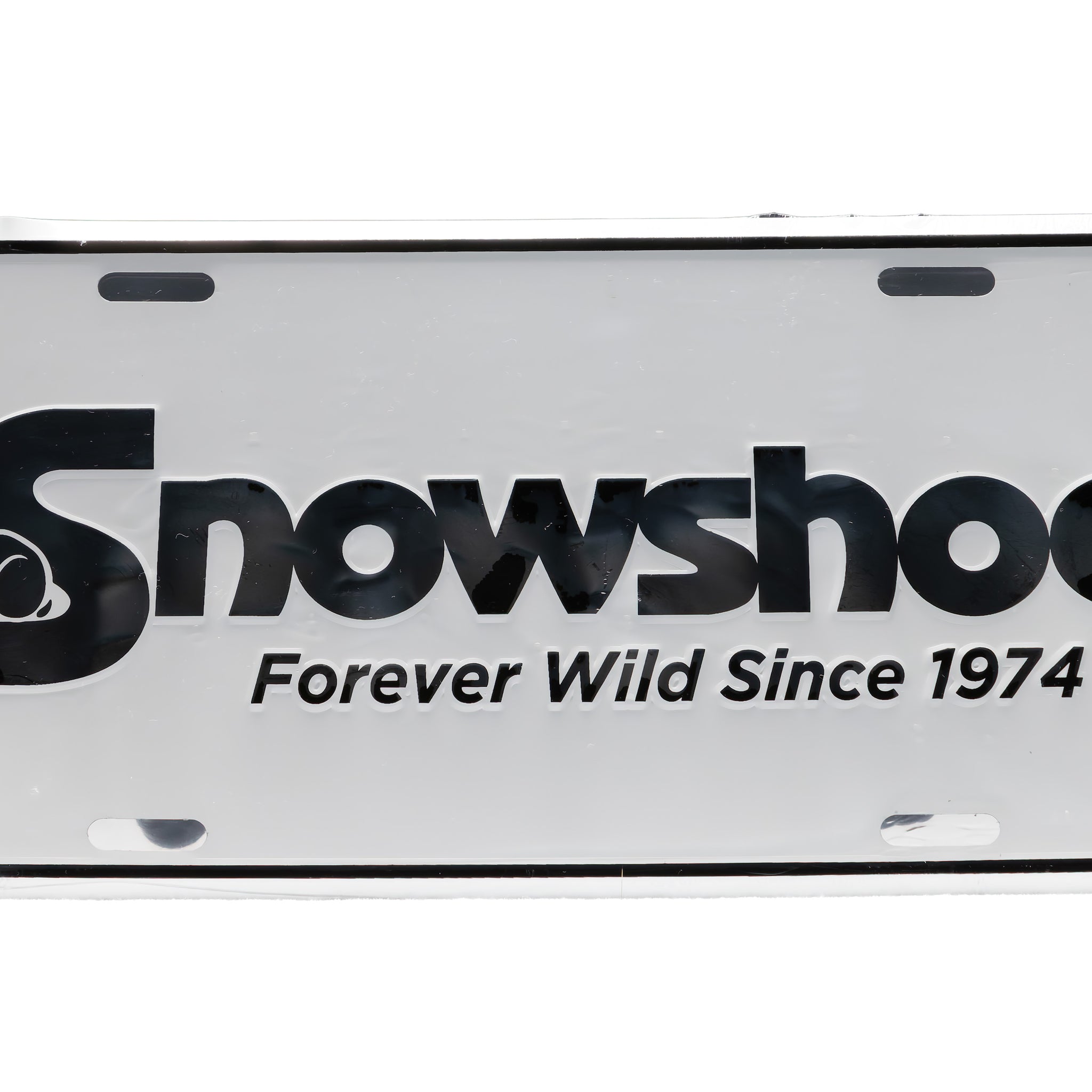 Throwback Snowshoe License Plate